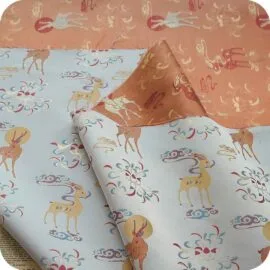 Deer Totem Design Yarn-Dyed Jacquard Fabric